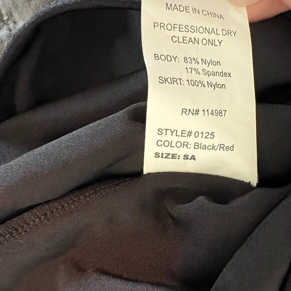 Revolution Dancewear Adult Small Style# 0125 Black and Red Sequin Costume - Picture 10 of 10